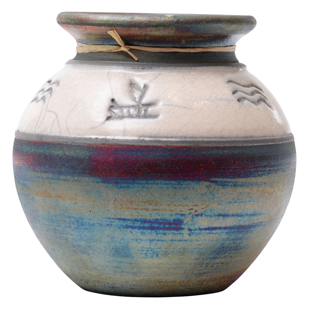 Vase Raku Pottery