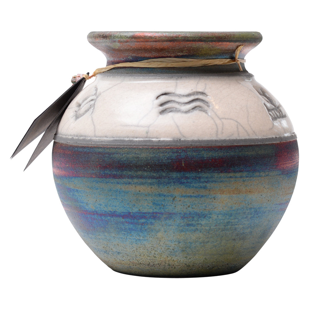 Vase Raku Pottery