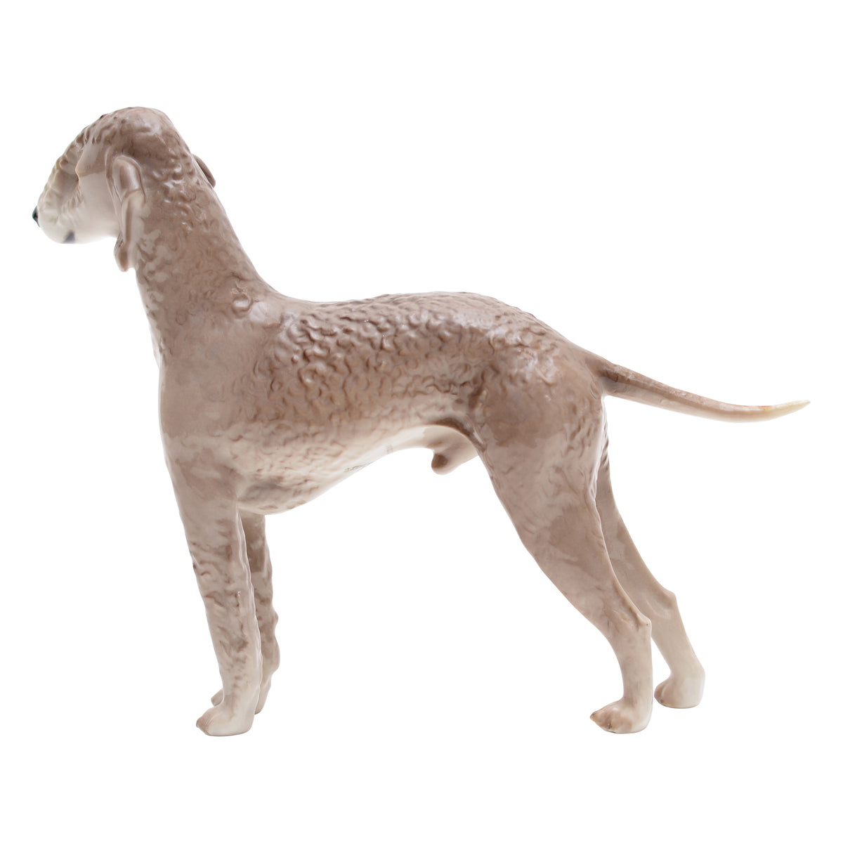Bedlignton Terrier breed Gray figurine