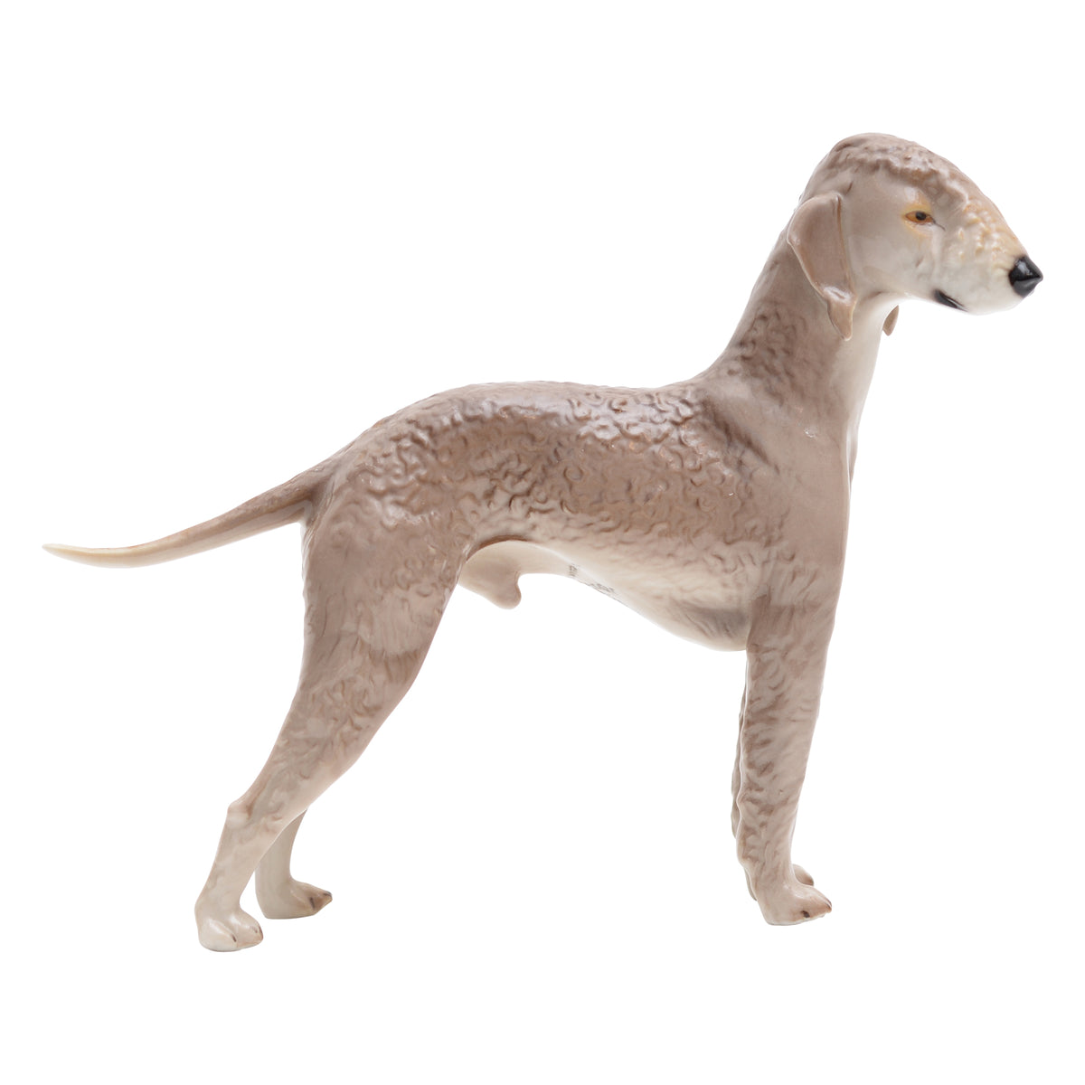 Bedlignton Terrier breed Gray figurine
