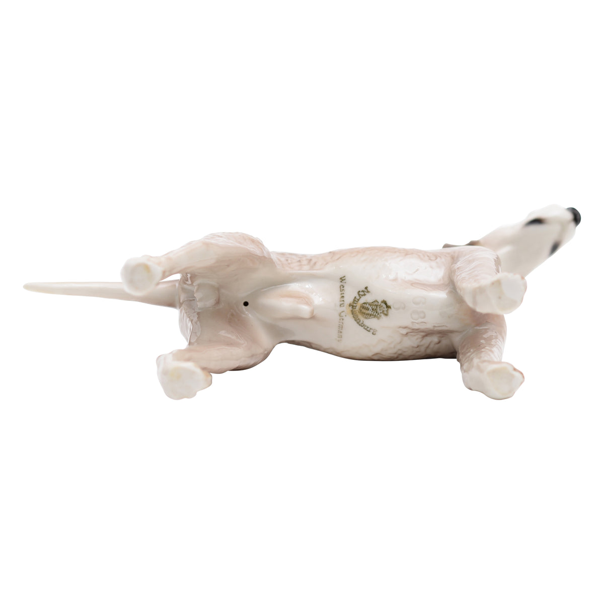 Bedlignton Terrier breed Gray figurine