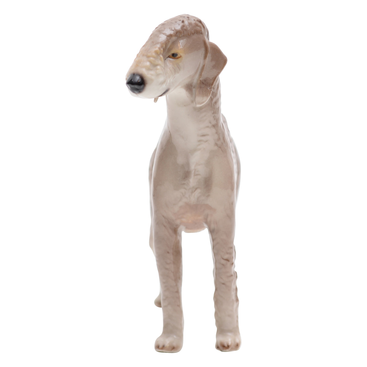 Bedlignton Terrier breed Gray figurine
