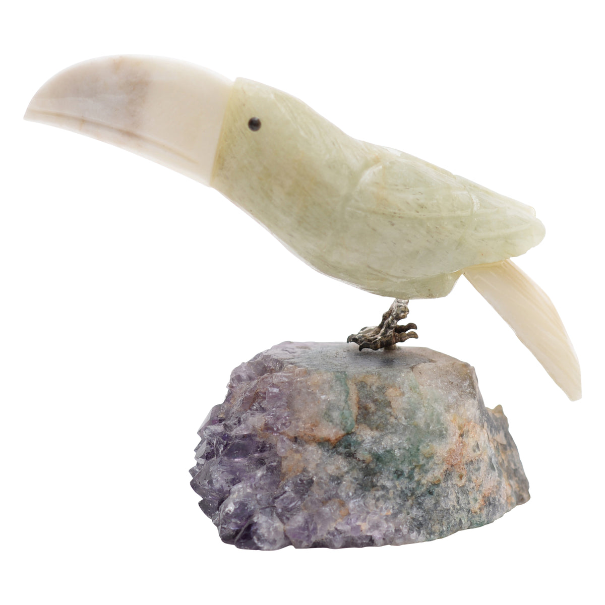 Toucan stone & crystal figurine