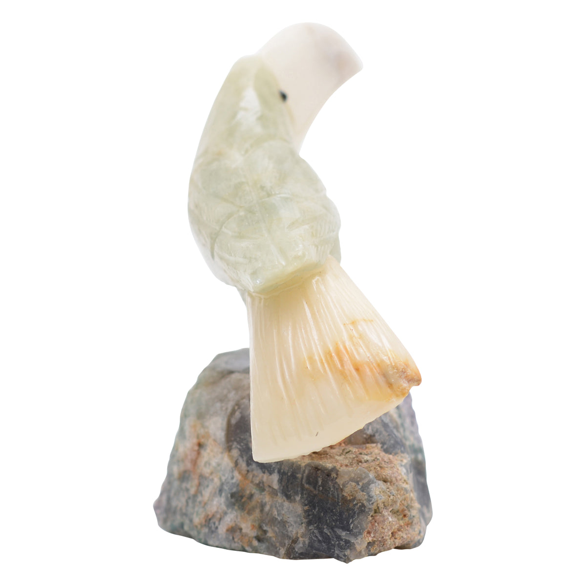 Toucan stone & crystal figurine