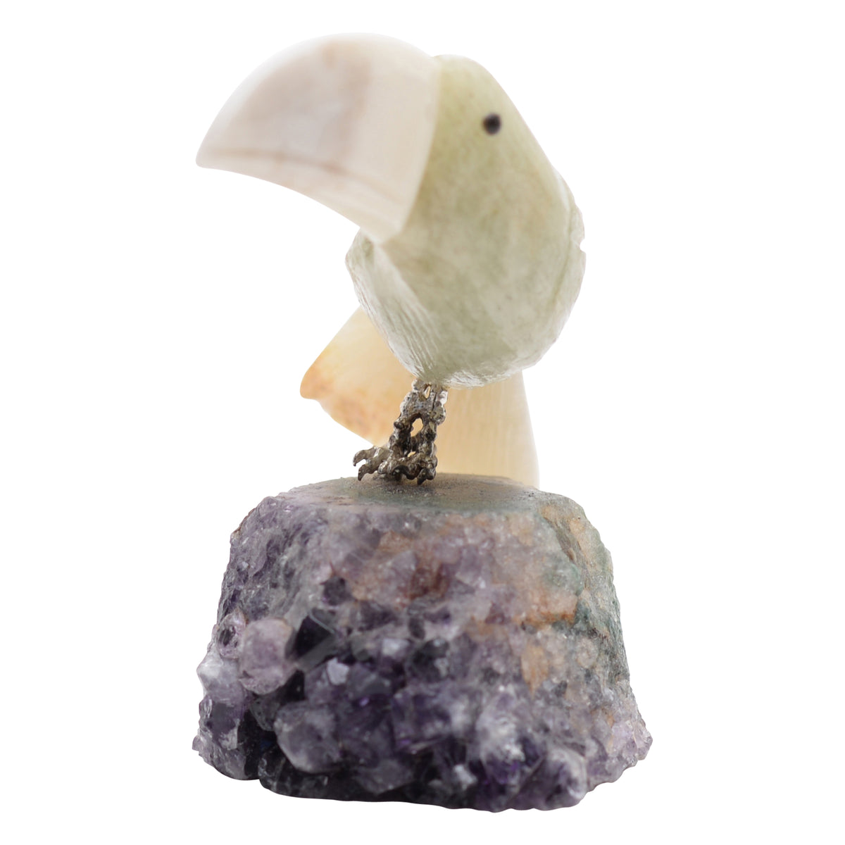 Toucan stone & crystal figurine