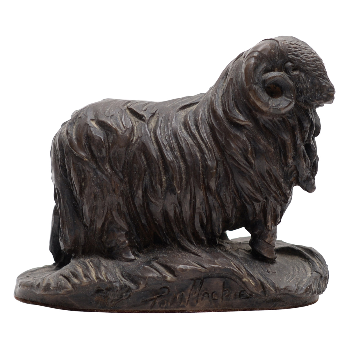 Ram sheep bronze sculpture