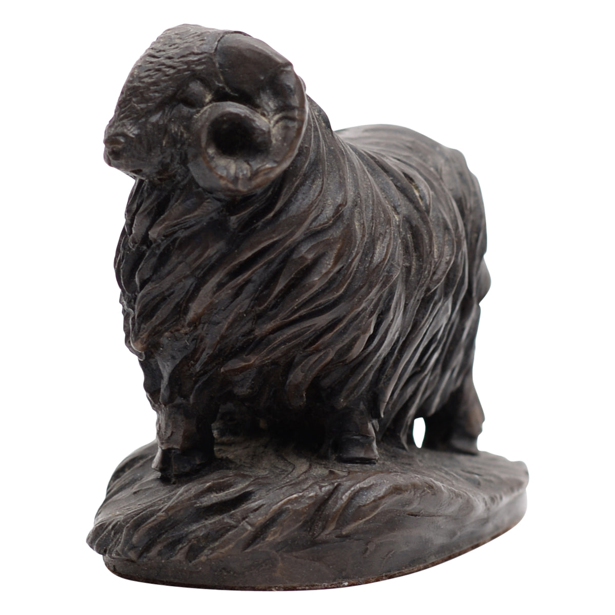 Ram sheep bronze sculpture