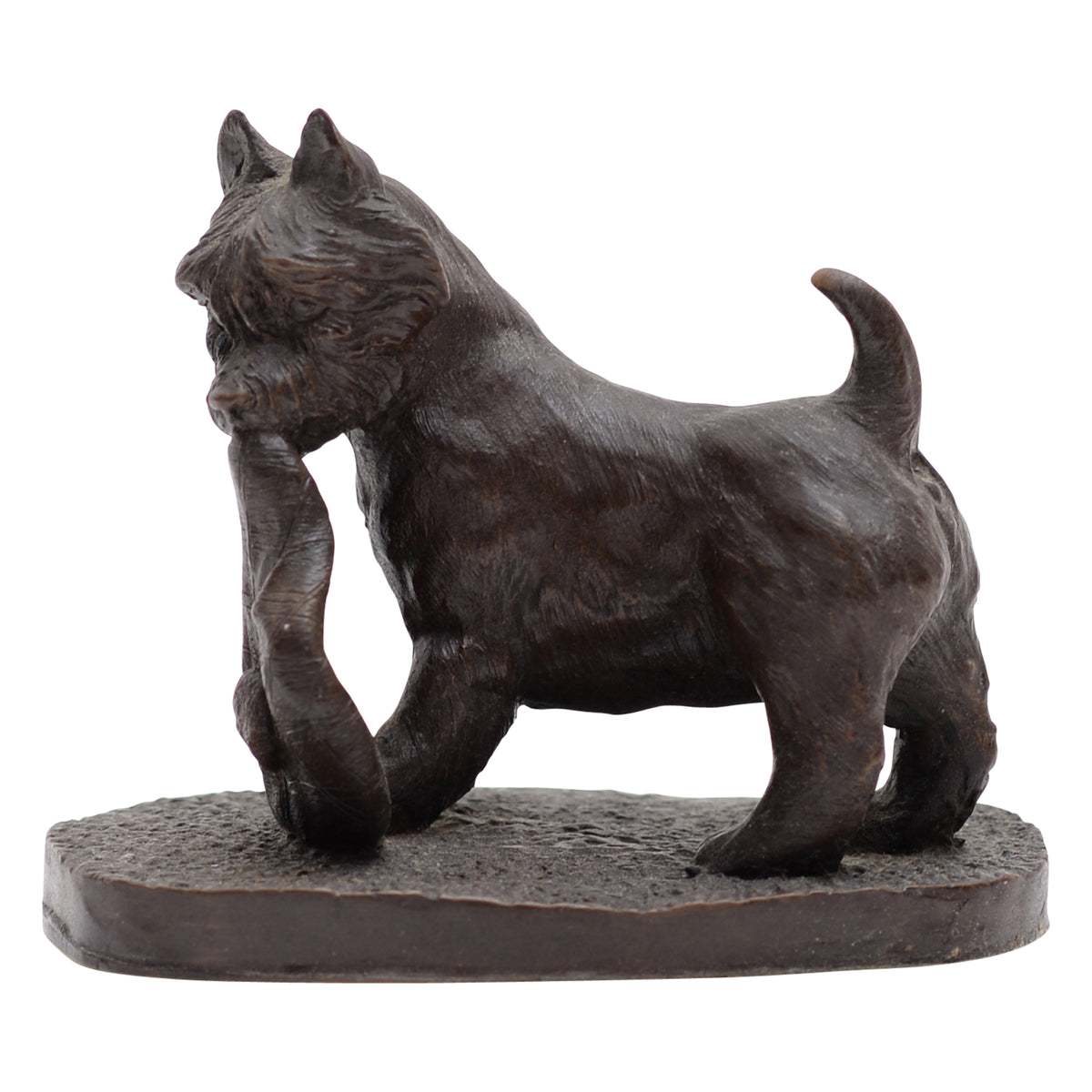 Terrier Westie dog bronze figurine