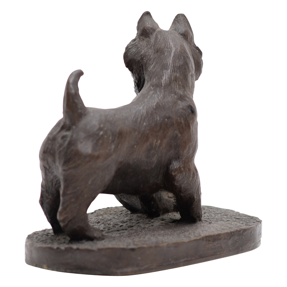 Terrier Westie dog bronze figurine