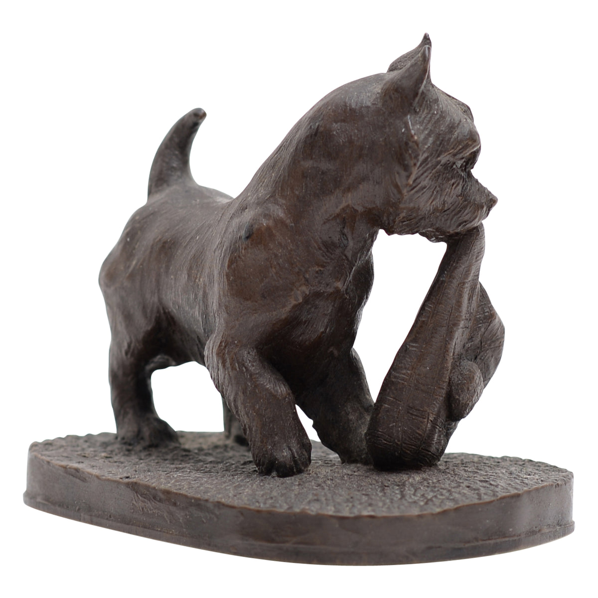 Terrier Westie dog bronze figurine