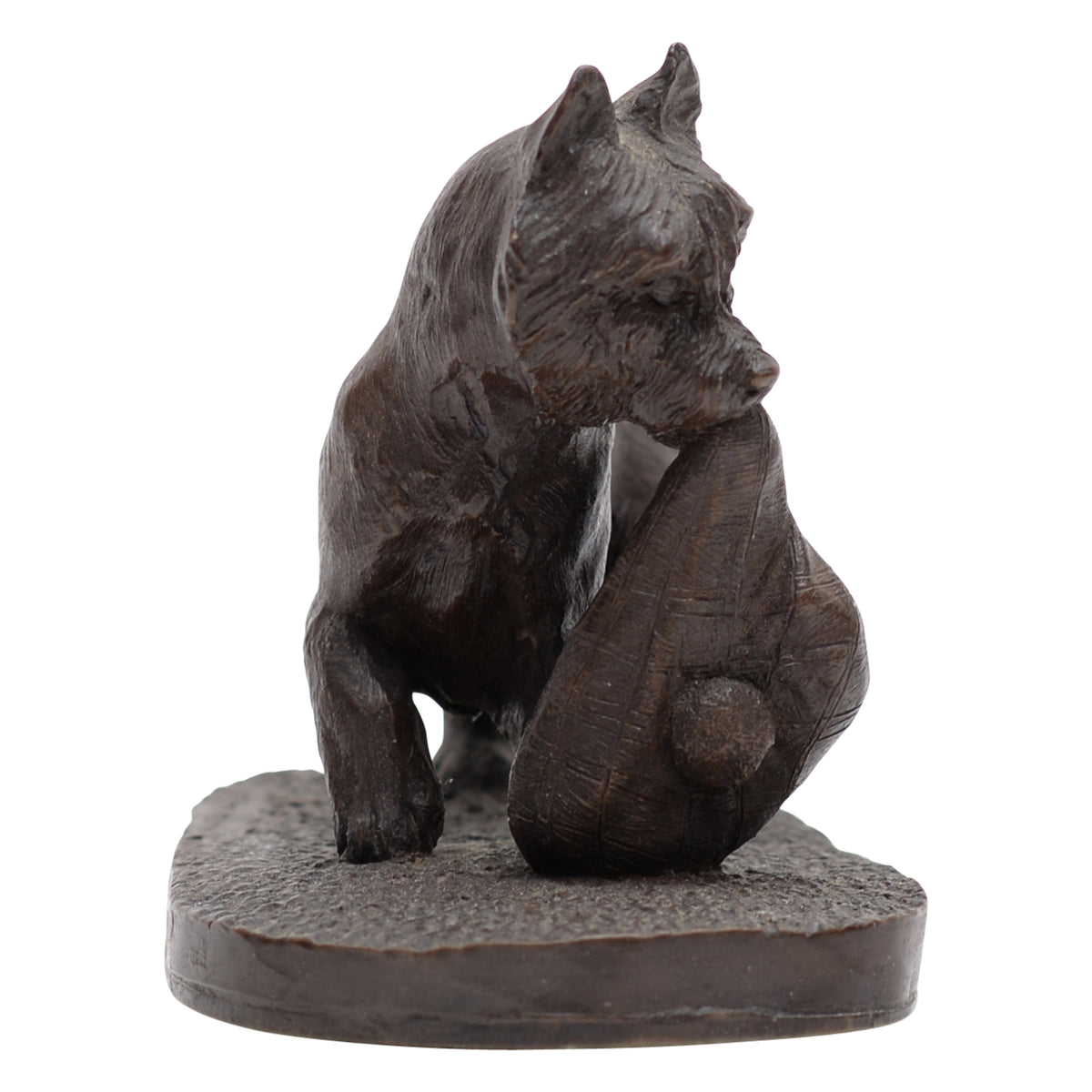 Terrier Westie dog bronze figurine