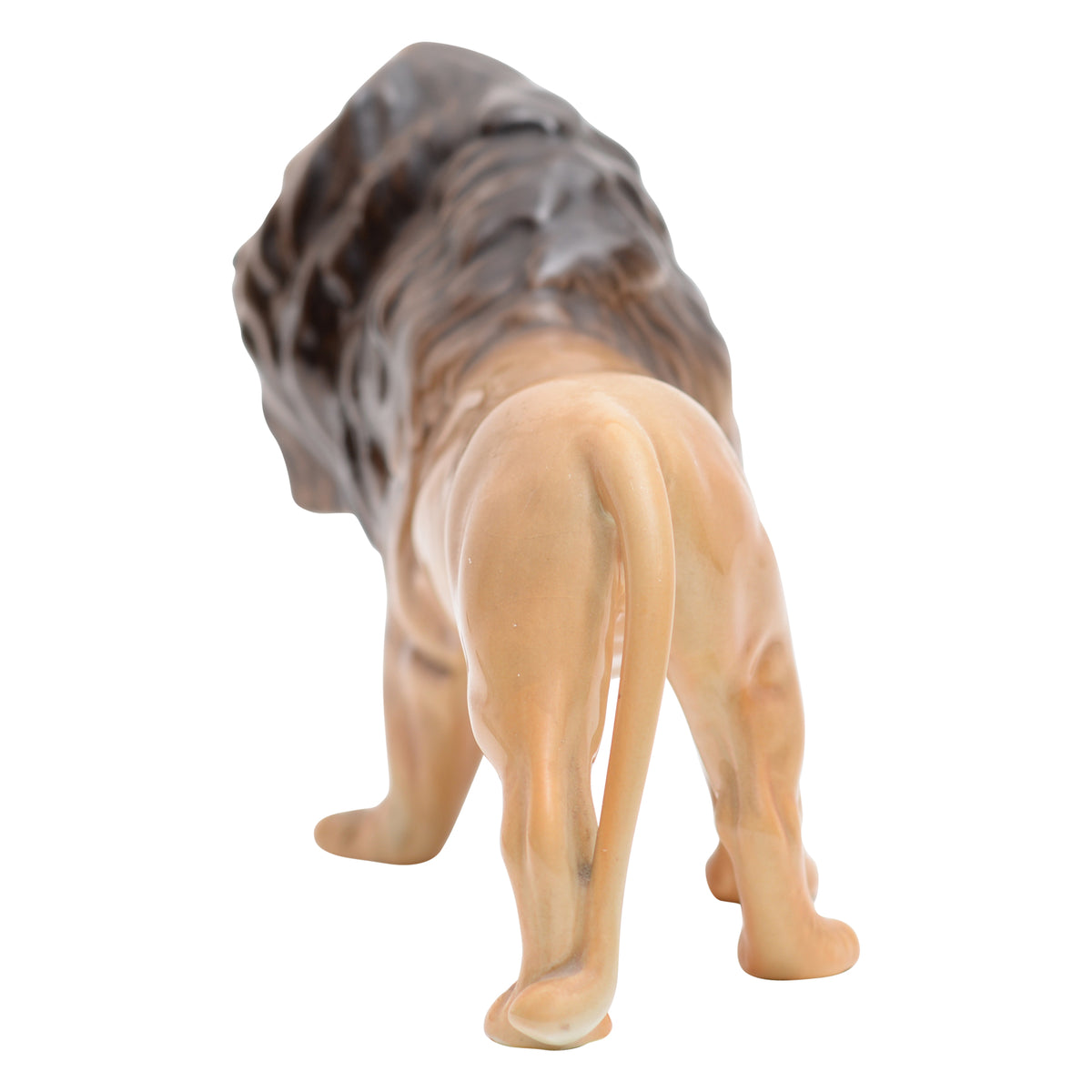 Standing lion sculpture