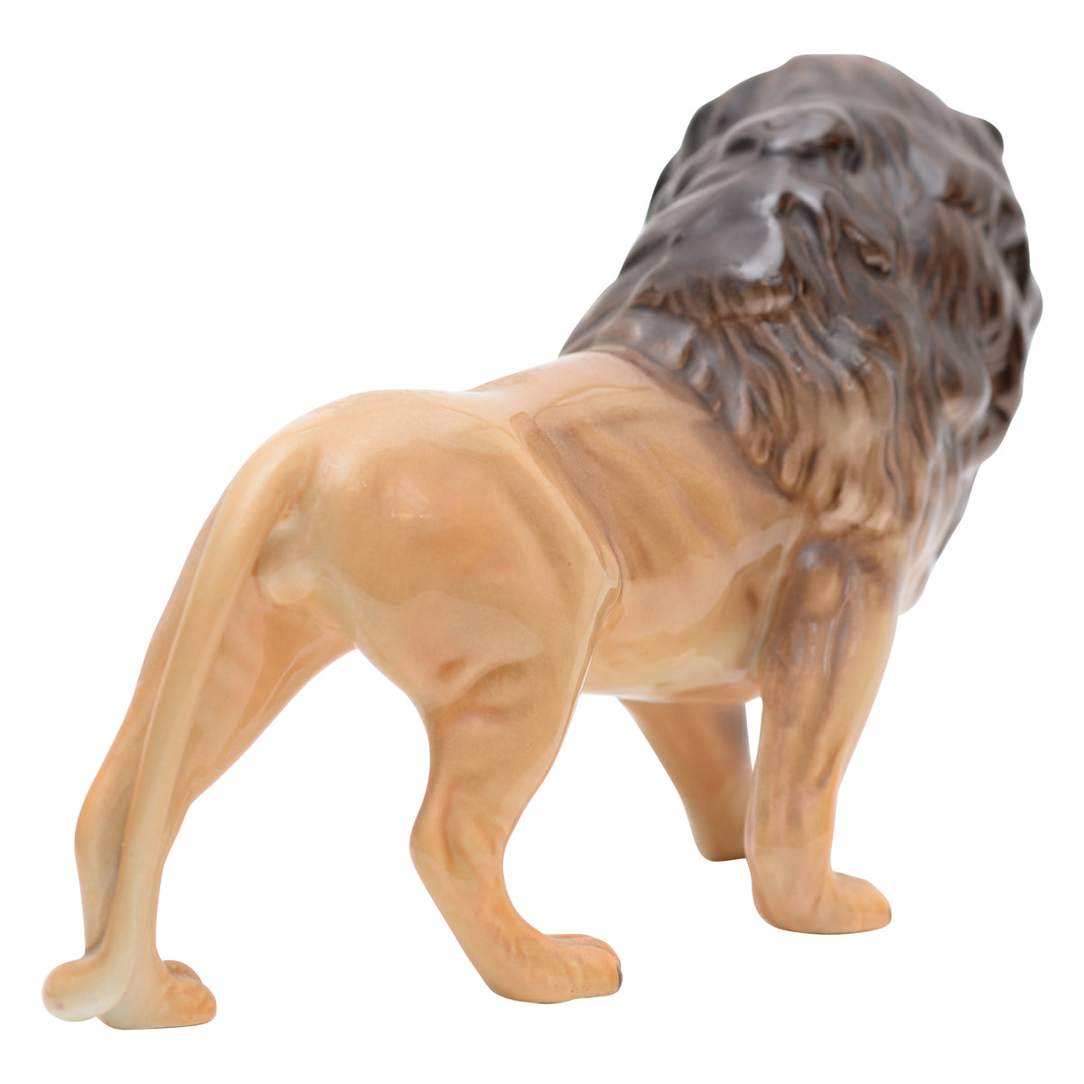 Standing lion sculpture