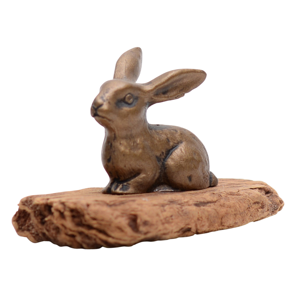 Bunny bronze sculpture