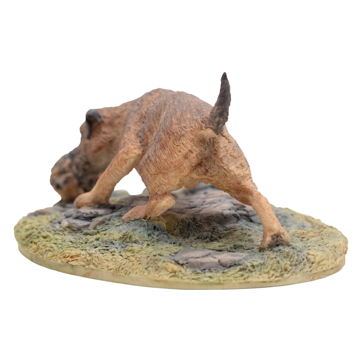 Border Terrier and Hedgehog Sculpture
