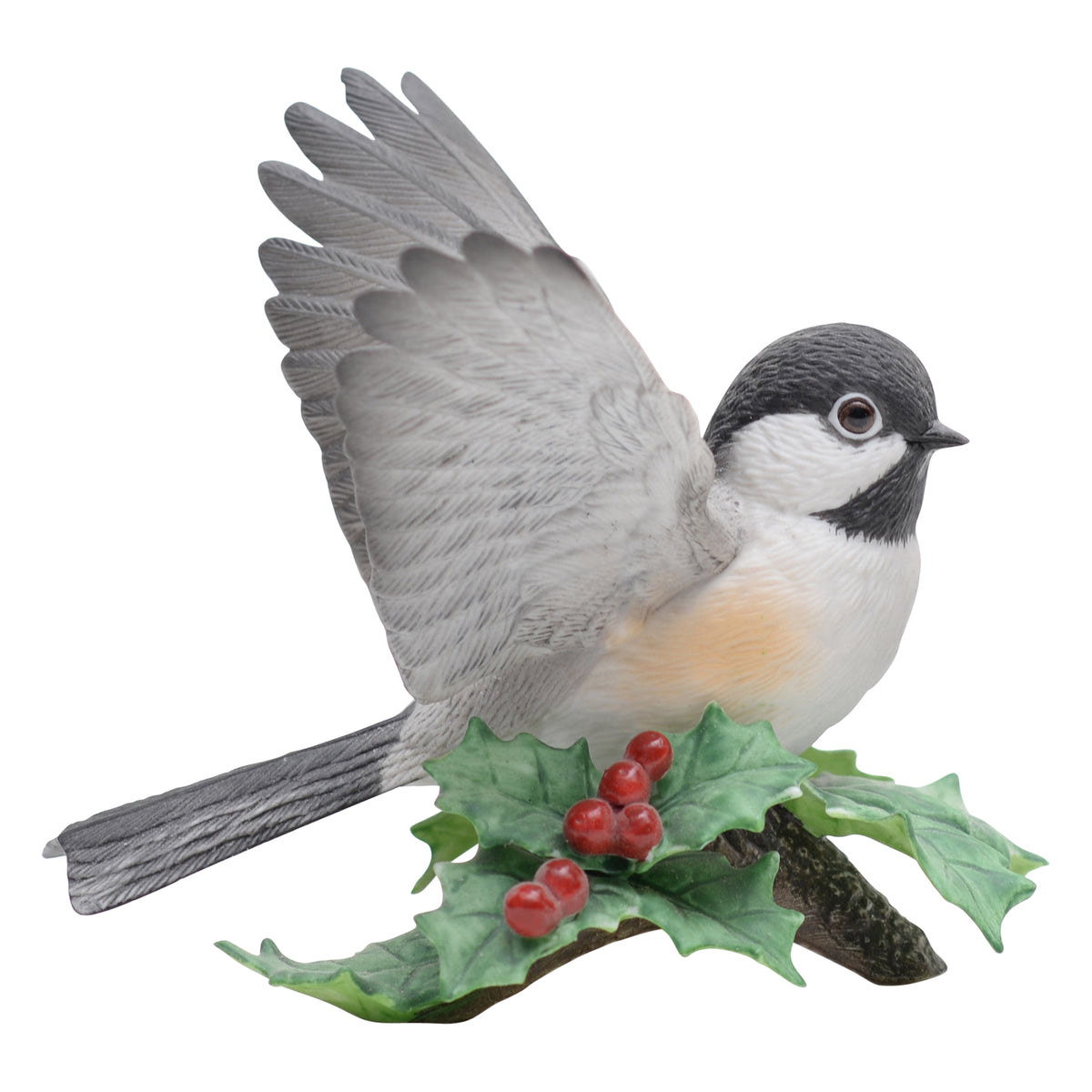 Chickadee bird sculpture