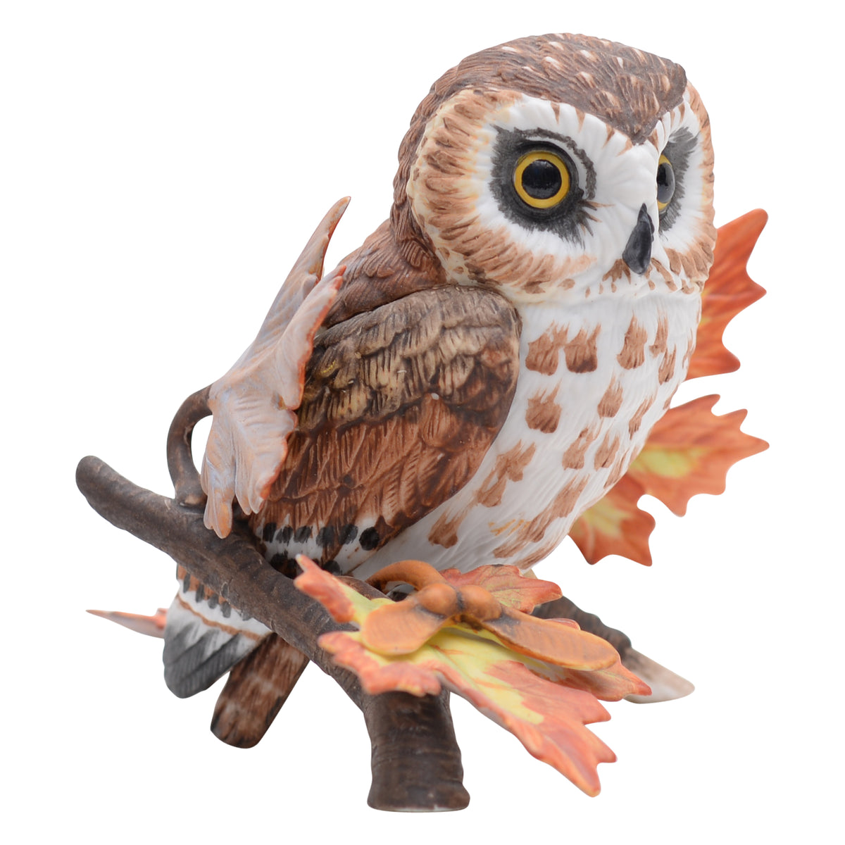 Saw Whet Owl bird sculpture