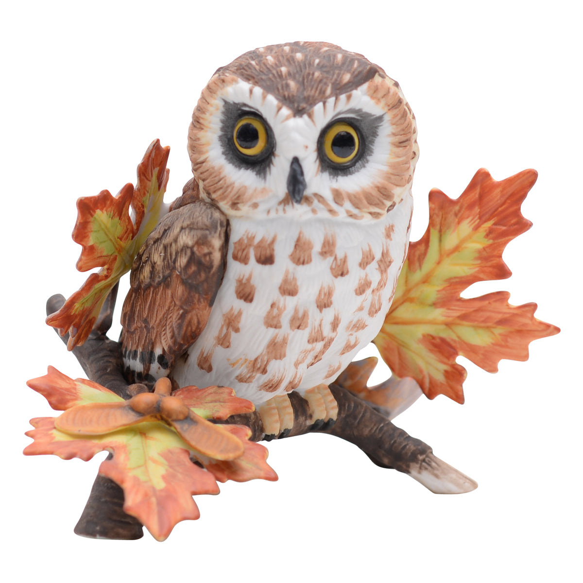 Saw Whet Owl bird sculpture