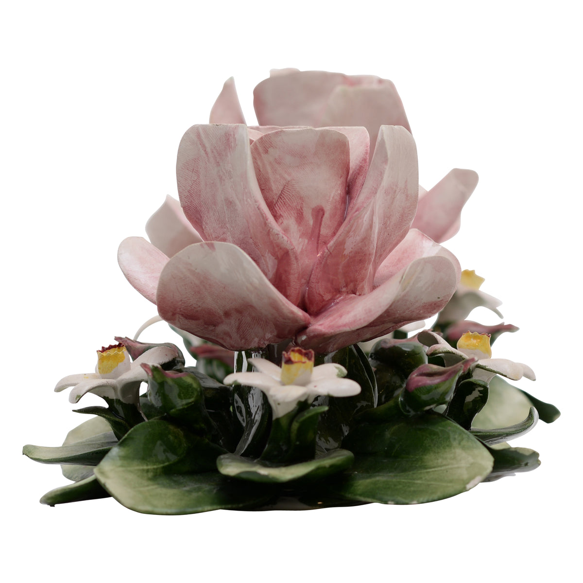 Pair of flowers bouquet candlesticks