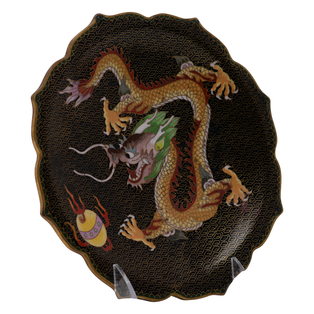 Chinese Imperial dragon plate
