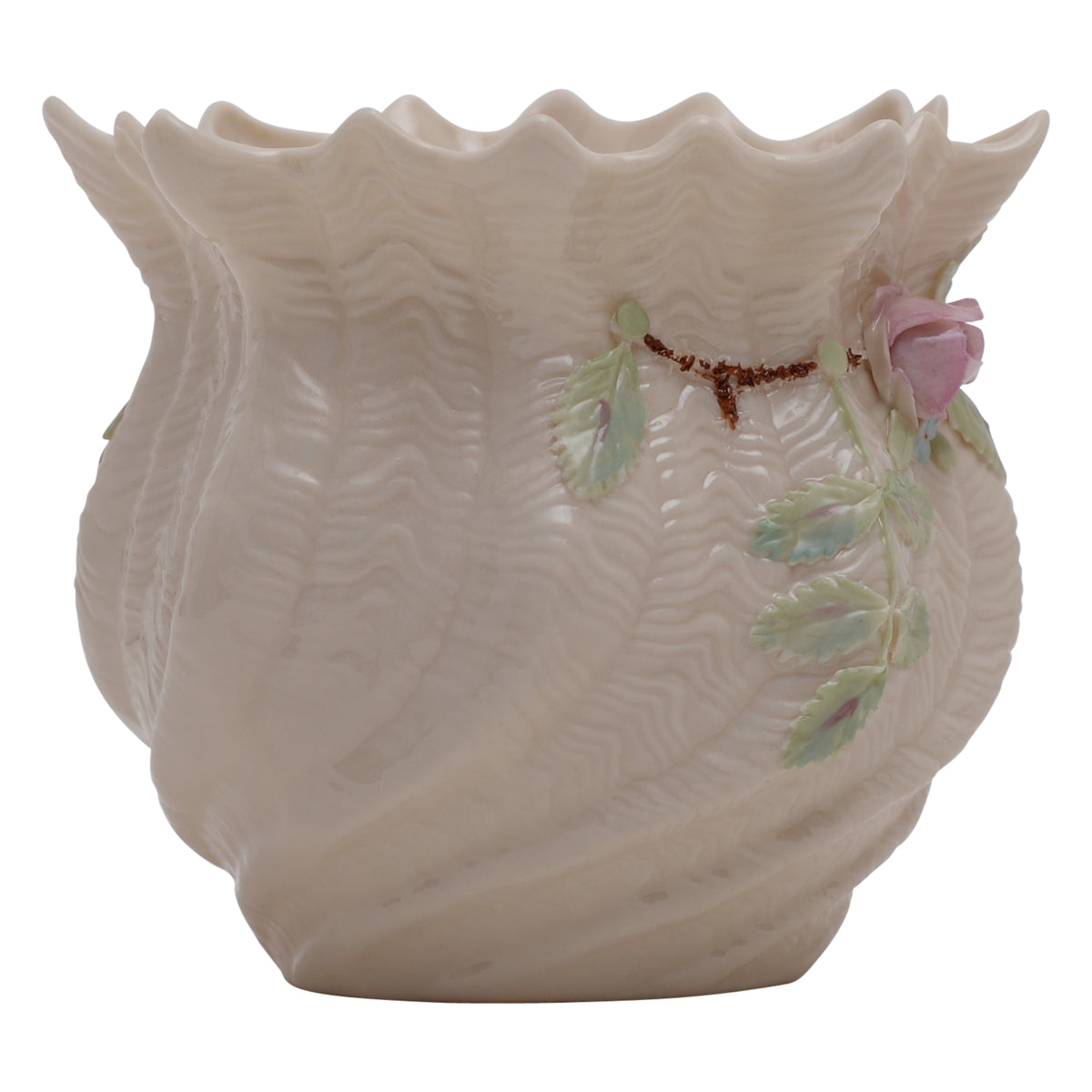 Belleek Ireland floral planter