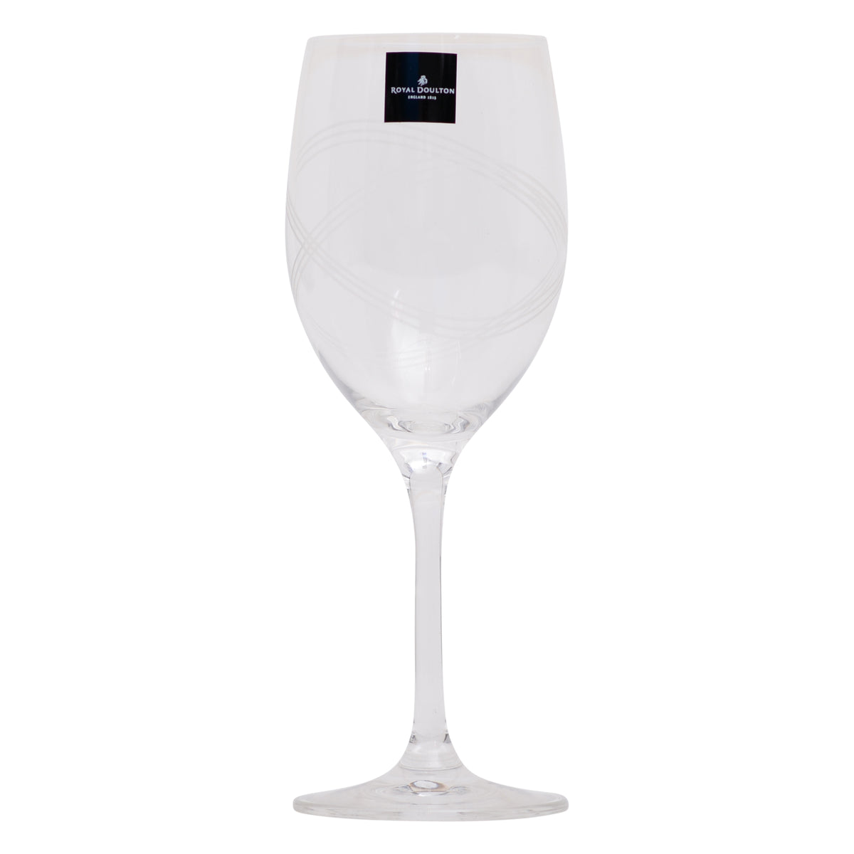Set Of 4 crystal party etched wine glasses
