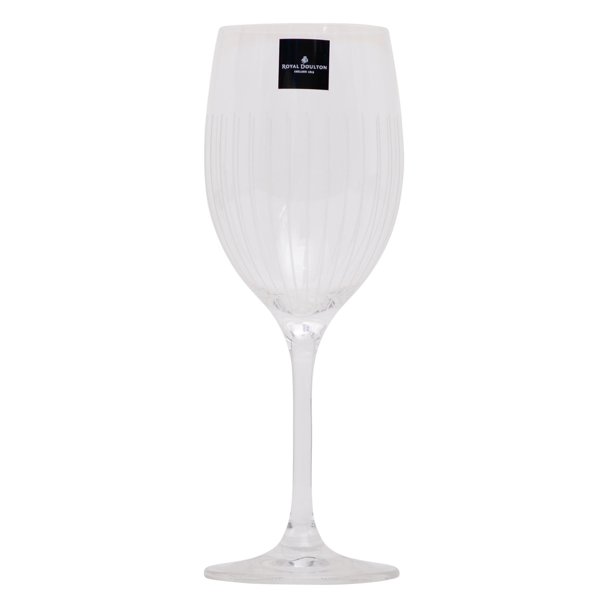 Set Of 4 crystal party etched wine glasses