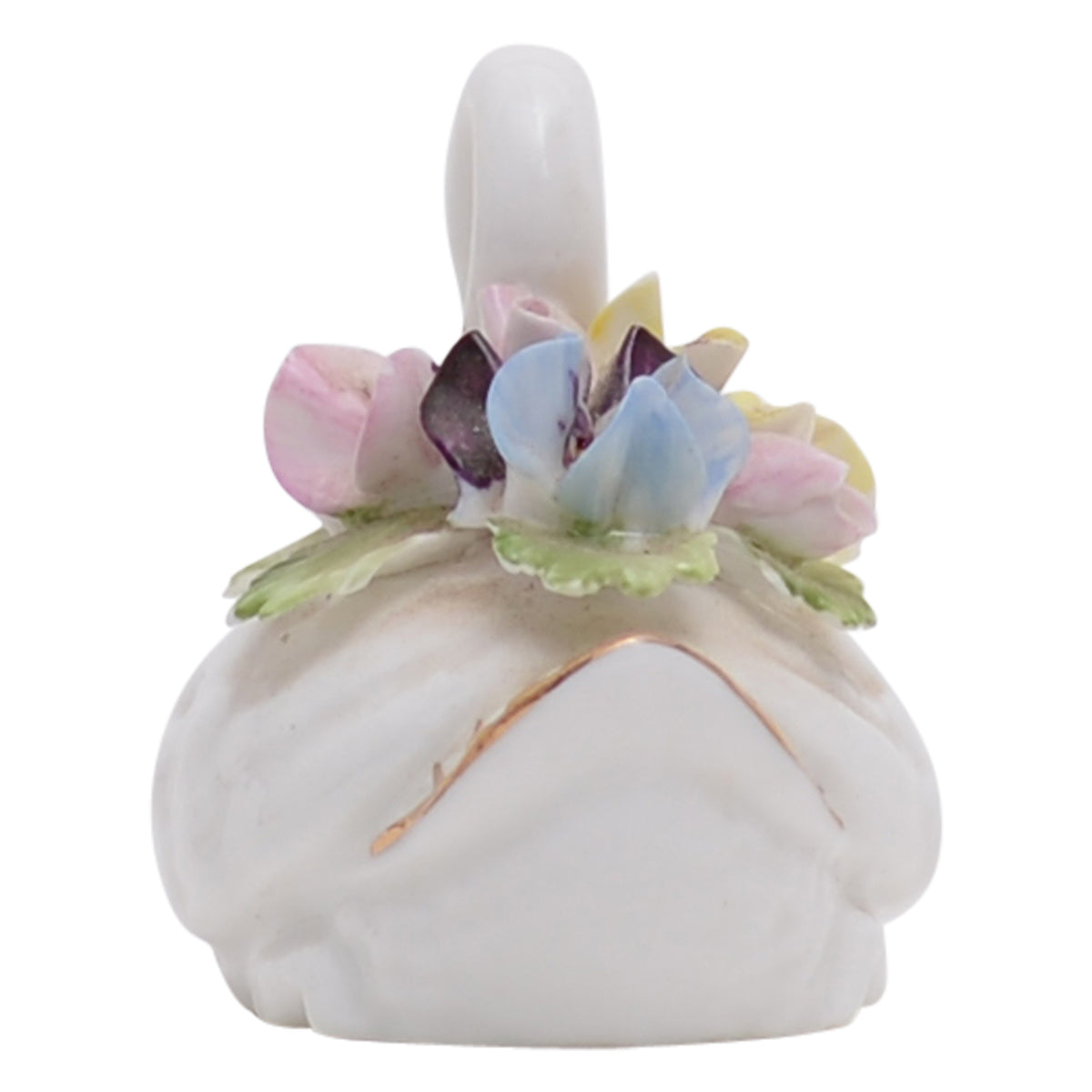 Swan with flowers sculpture