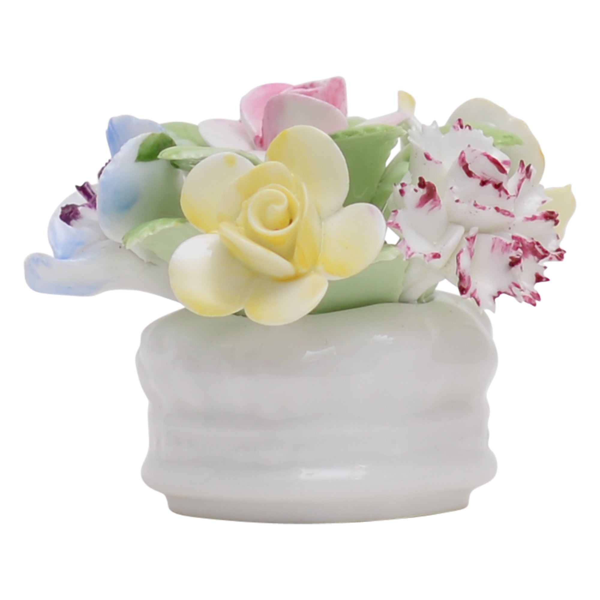 Bowl with flowers sculpture