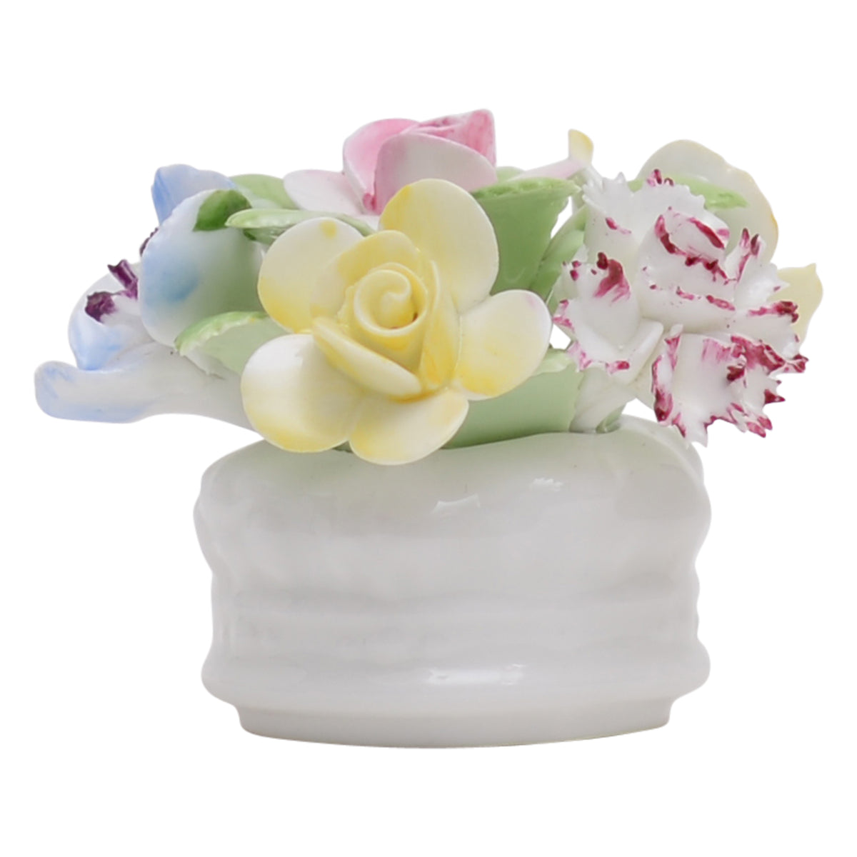 Bowl with flowers sculpture