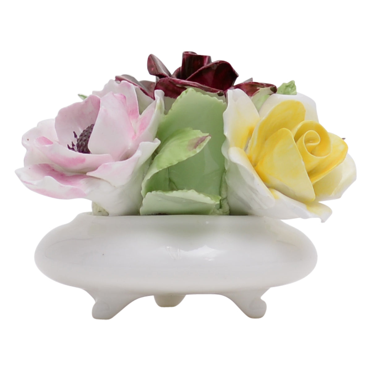 Bowl with flowers sculpture
