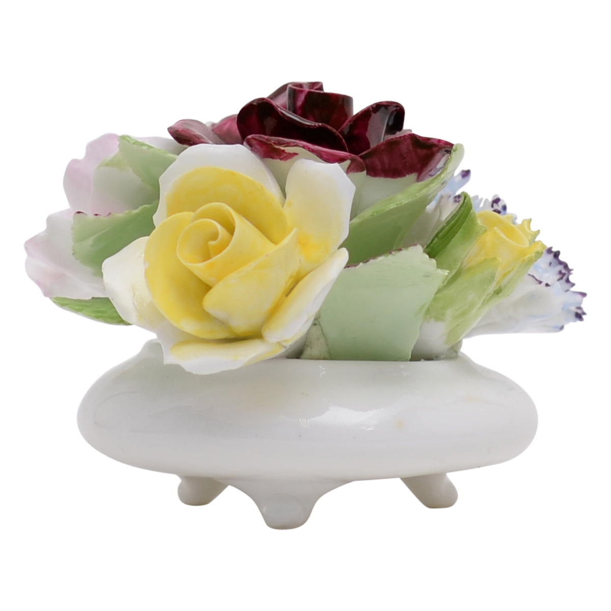 Bowl with flowers sculpture