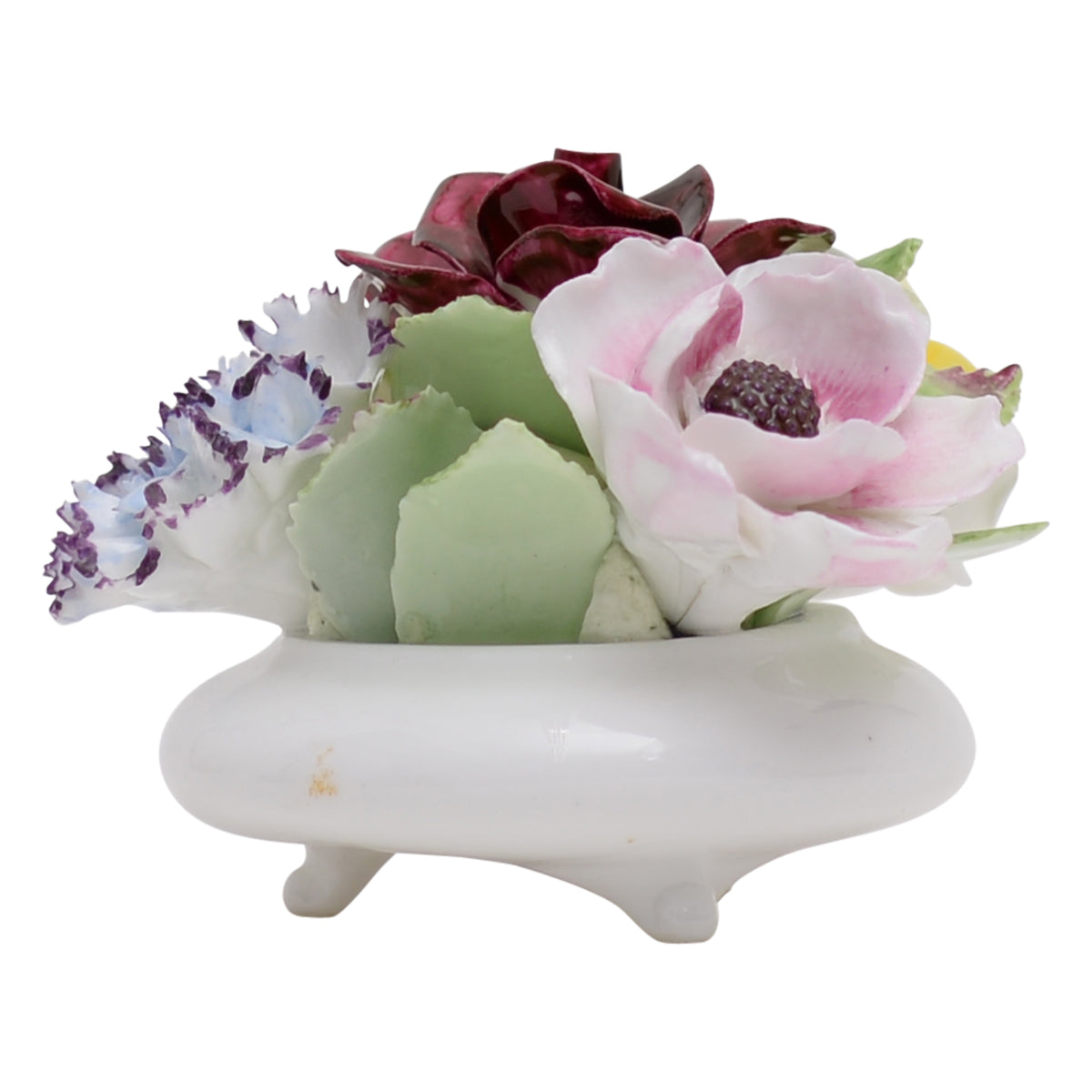 Bowl with flowers sculpture
