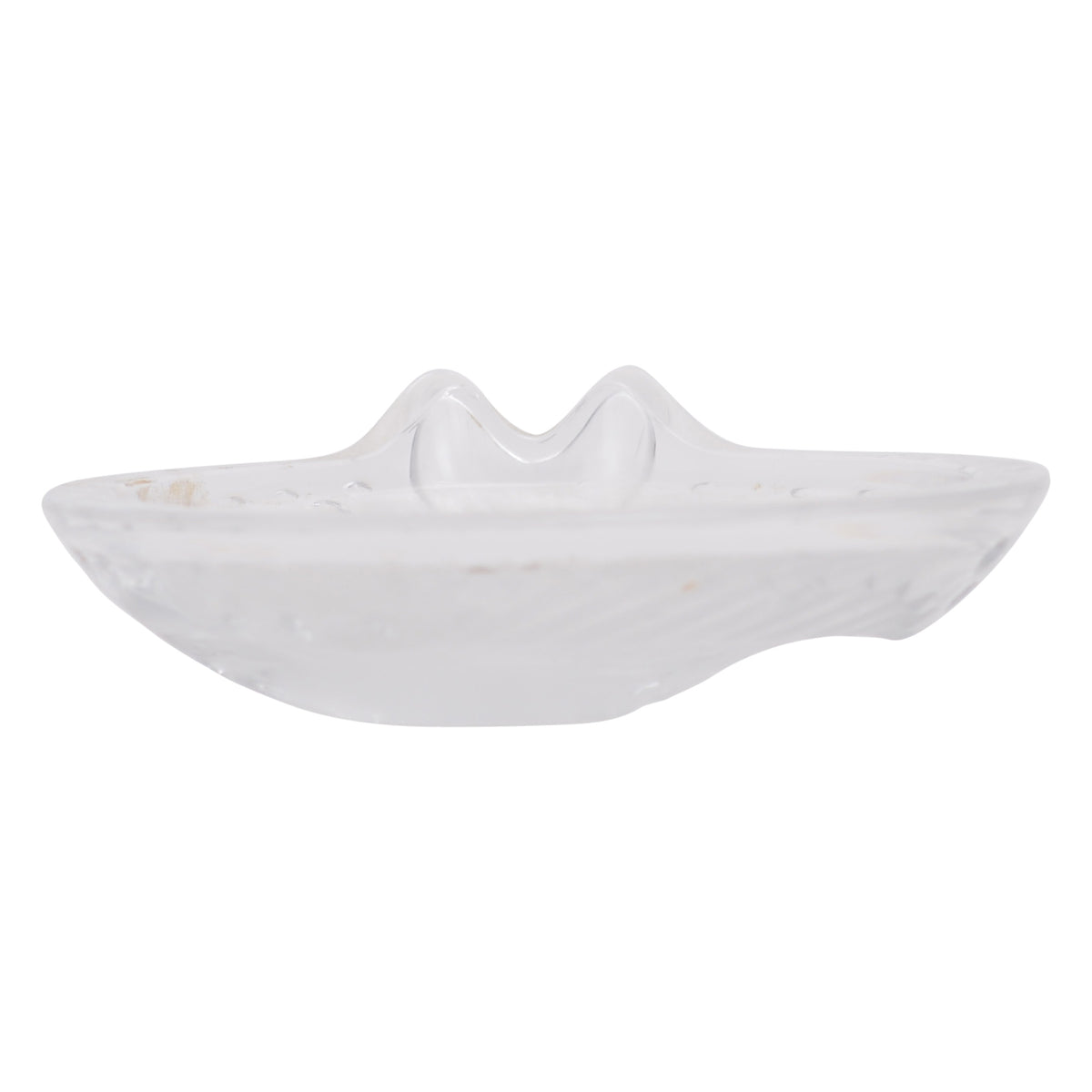 Frosted glass concareau koi fish bowl