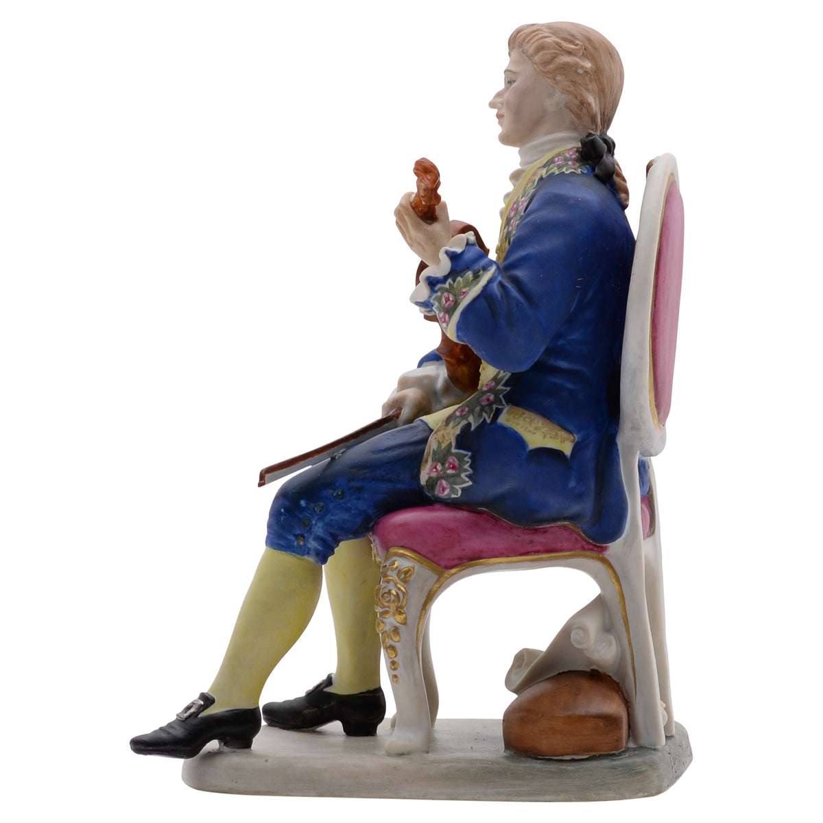 Parian Violinist Figure