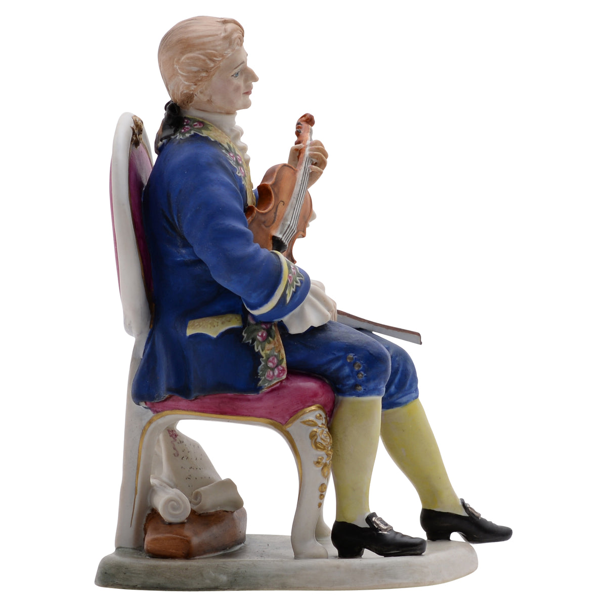 Parian Violinist Figure