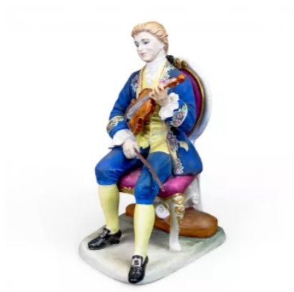 Parian Violinist Figure