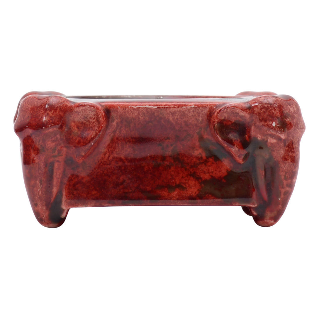 Elephant flambe ashtray