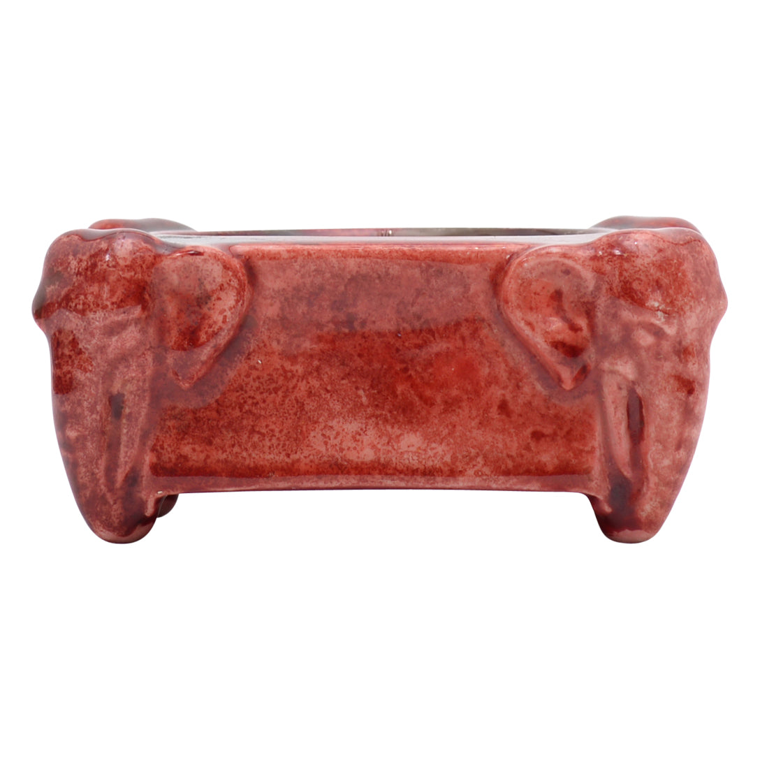 Elephant flambe ashtray