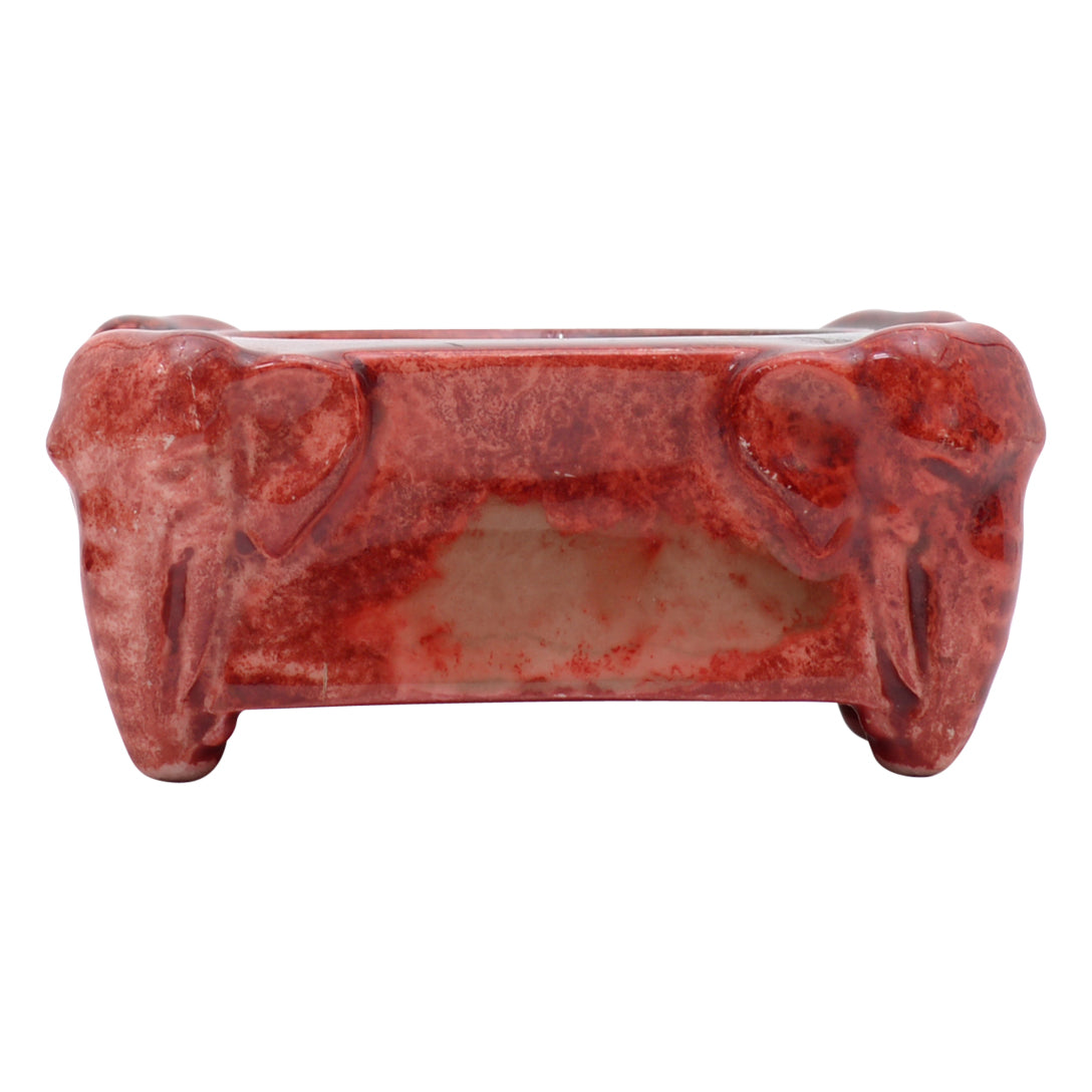 Elephant flambe ashtray