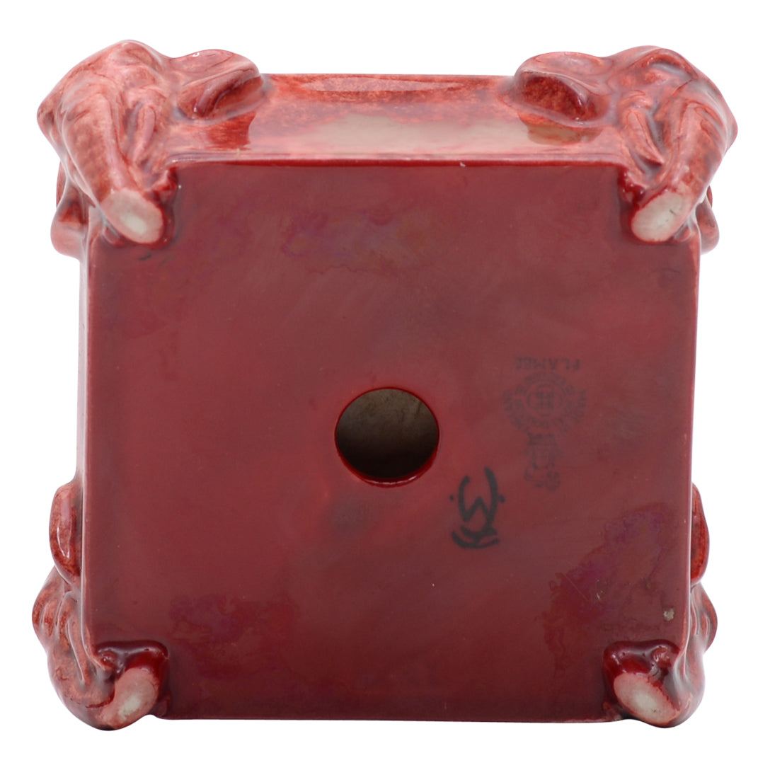 Elephant flambe ashtray