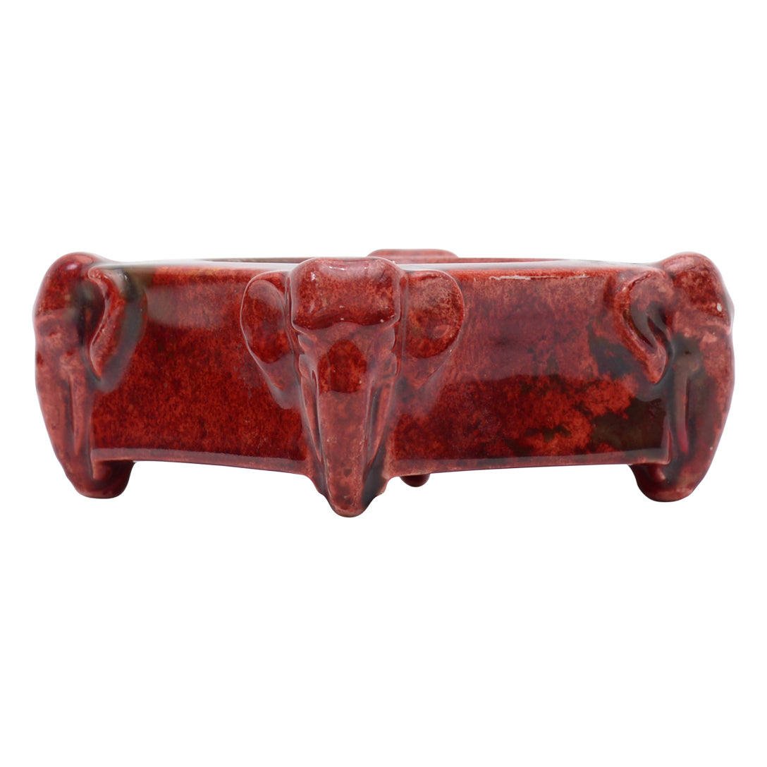 Elephant flambe ashtray