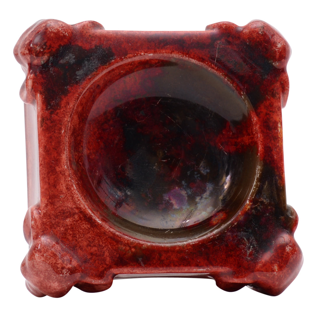 Elephant flambe ashtray