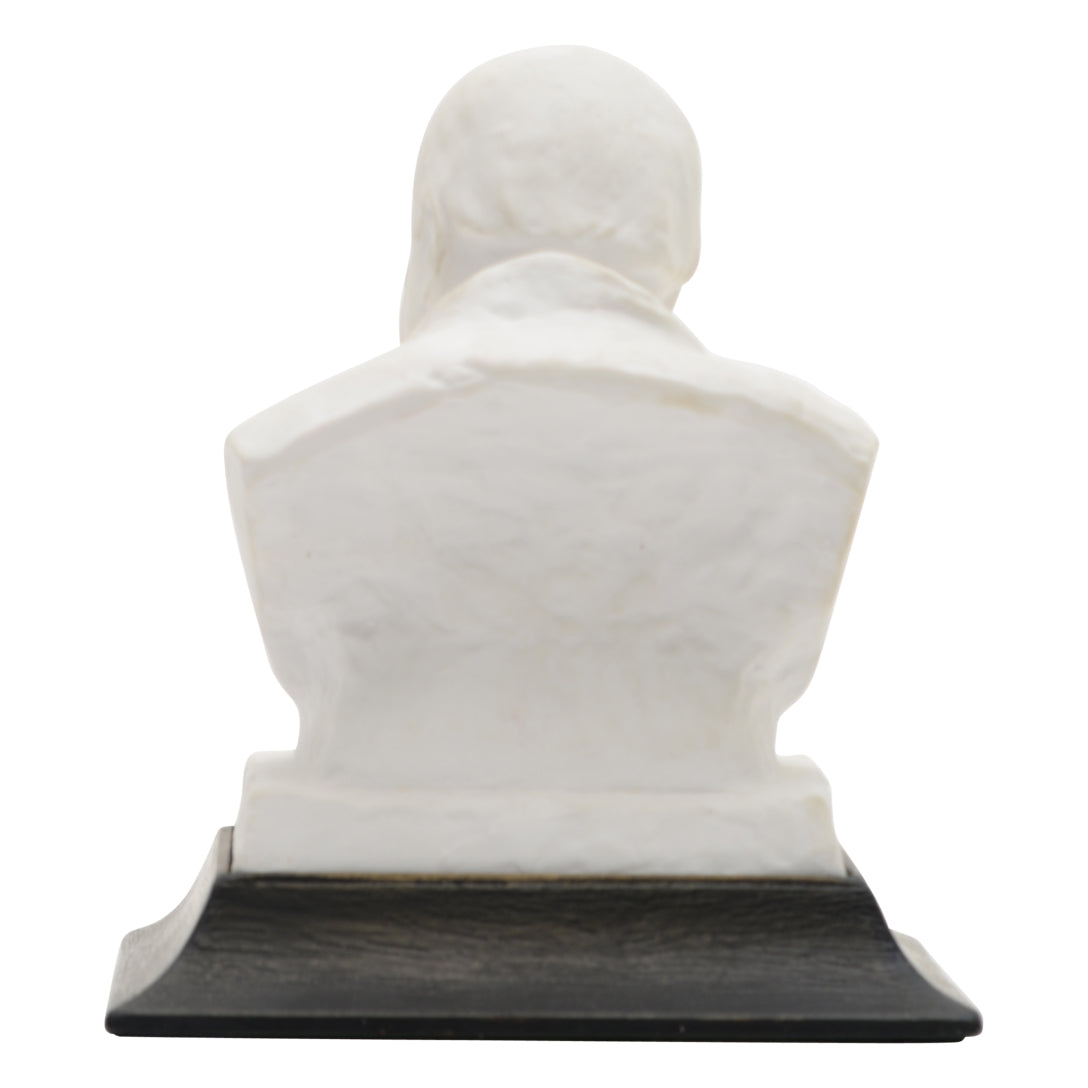 Winston S. Churchill 1874-1965 white bust