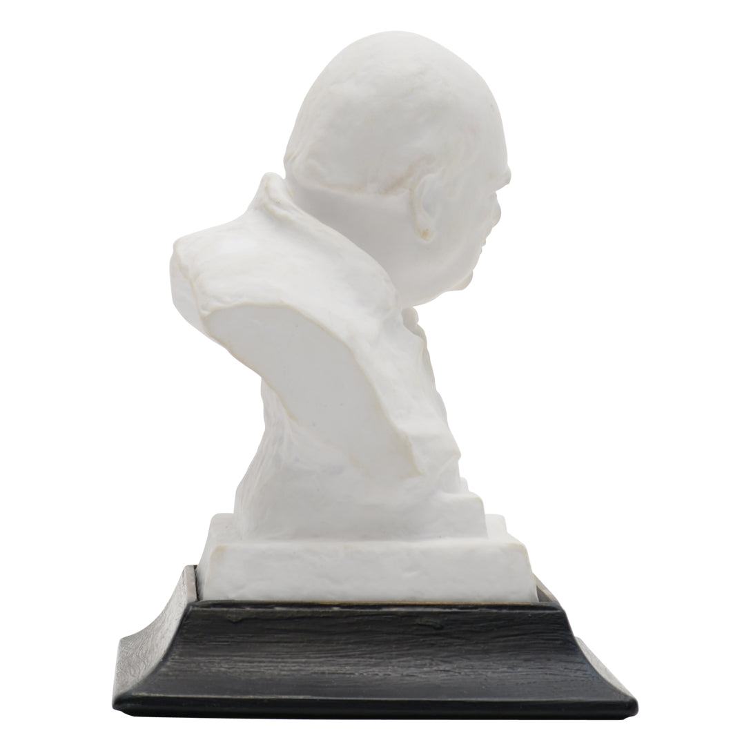 Winston S. Churchill 1874-1965 white bust