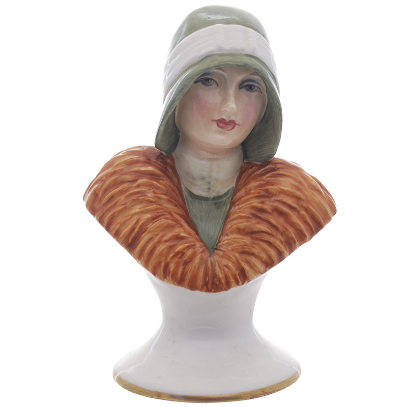 Lady with Deco Hat Bust