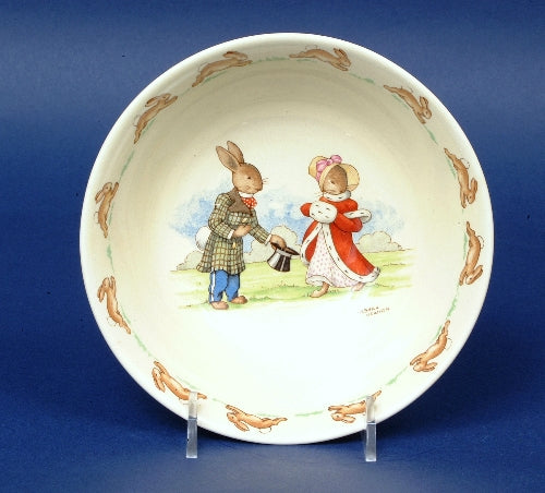 Santa bunnykin cereal bowl