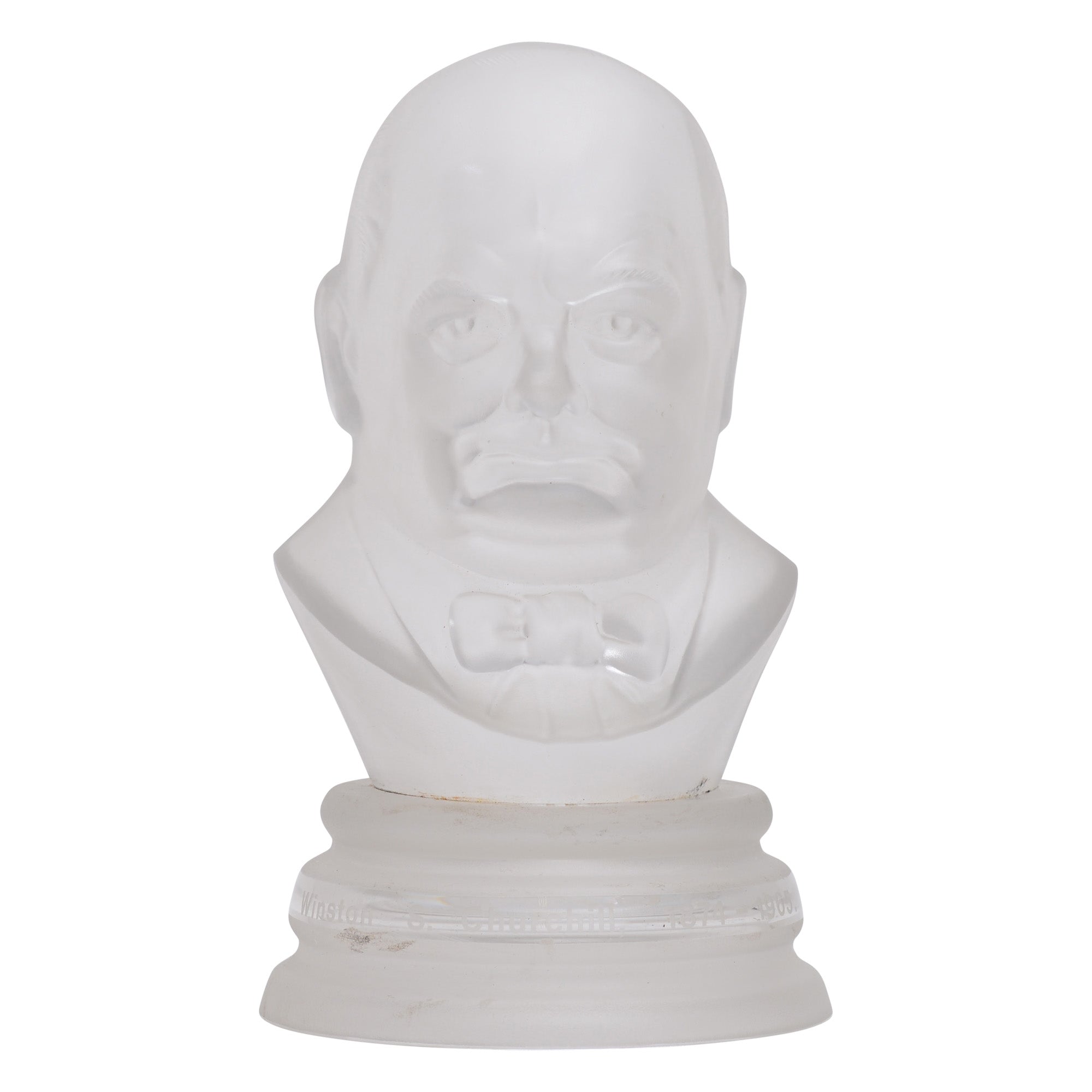Sir Winston Churchill crystal sculpture
