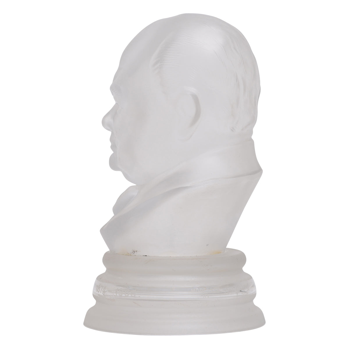 Sir Winston Churchill crystal sculpture