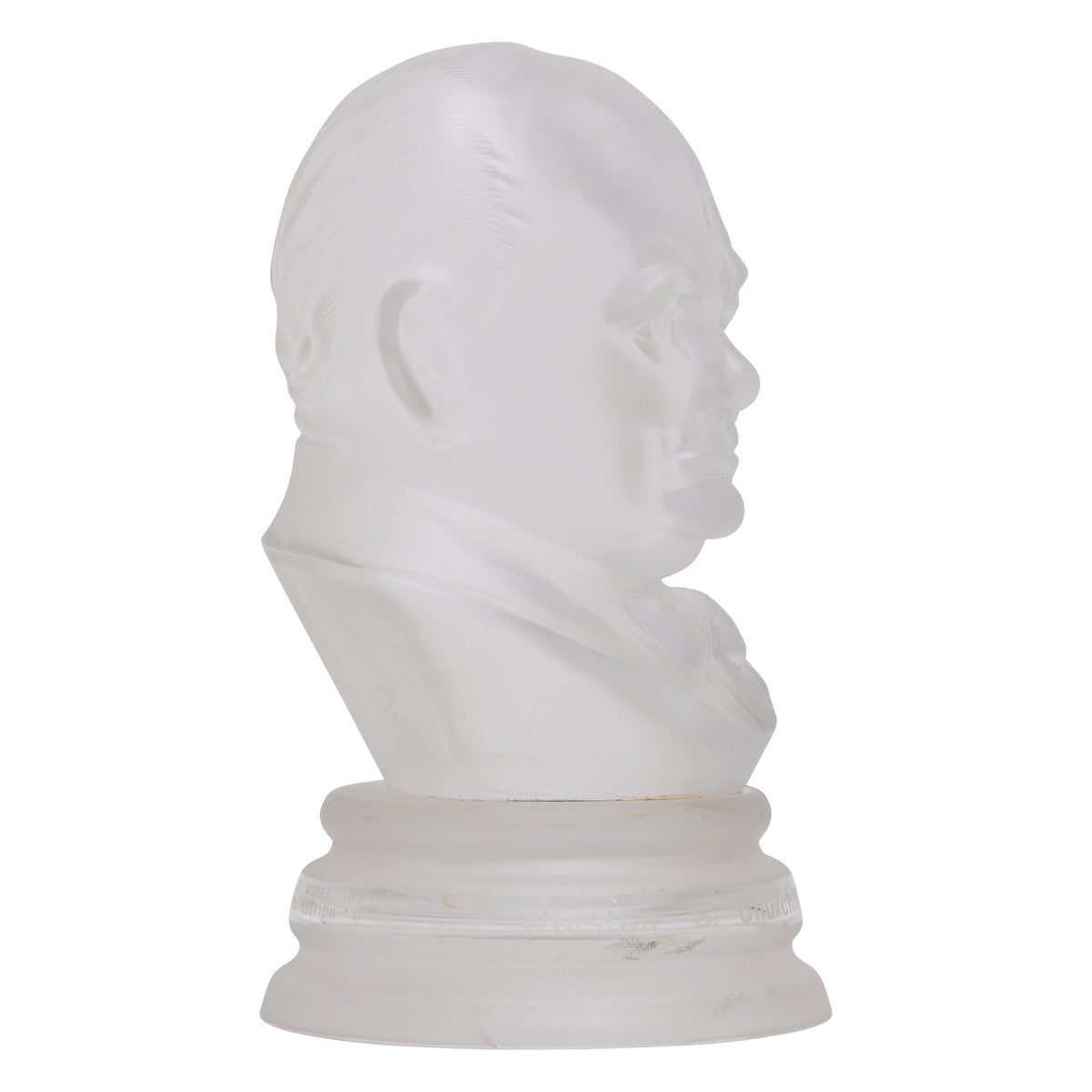 Sir Winston Churchill crystal sculpture